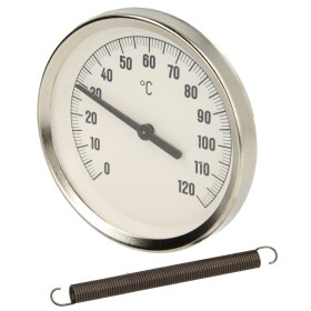 Bimetall-Anlegethermometer 0-120&deg;C Geh&auml;use 80 mm